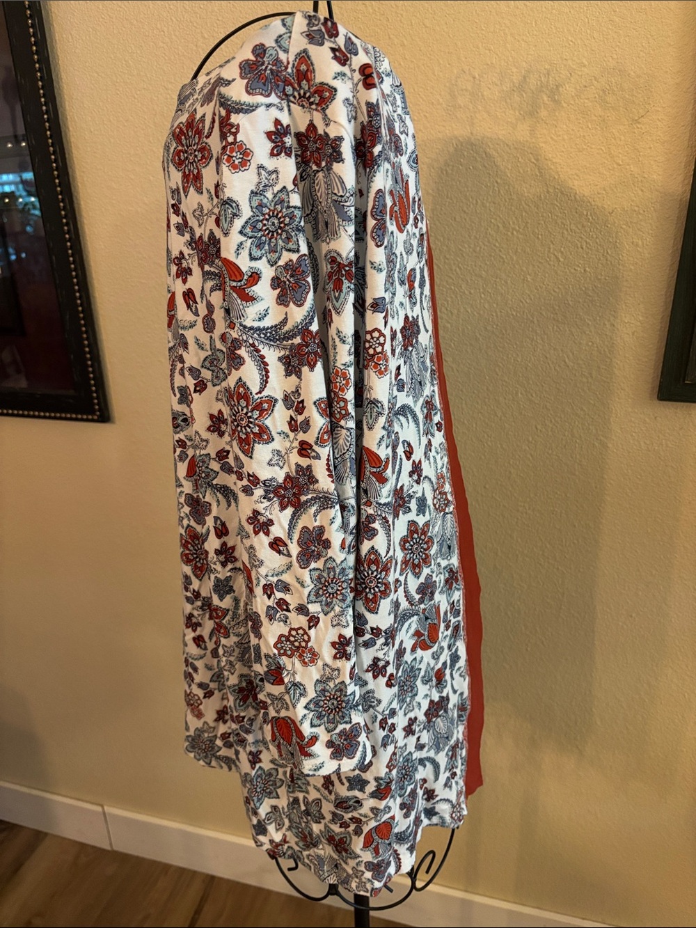J. Jill White Floral Print Long Sleeve Blouse - Picture 2 of 7